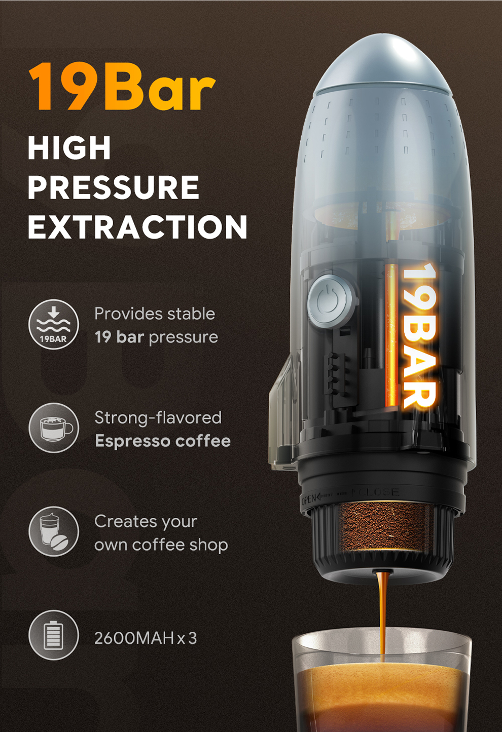 Ръчна кафемашина Rocket Atron – с високо налягане и автономна работа