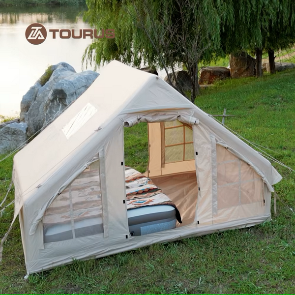 Надуваема палатка Tourus AirCamp X3 – лесна за транспортиране и съхранение