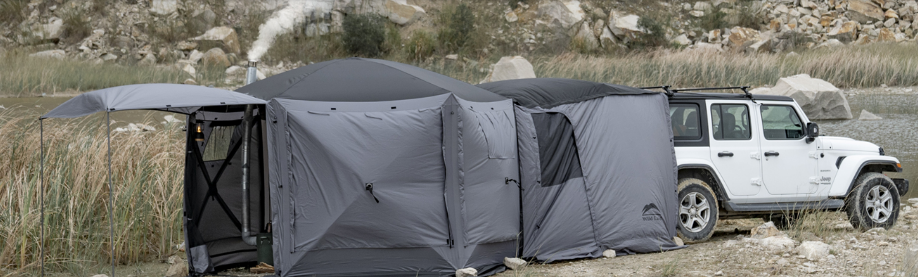 Сгъваема шатра тип хармоника Wild Land Hub Screen House 600 Lux – бърз монтаж и демонтаж