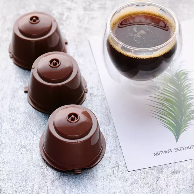 Комплект 3 броя капсули за многократно ползване Dolce Gusto + лъжица и четка - Atron