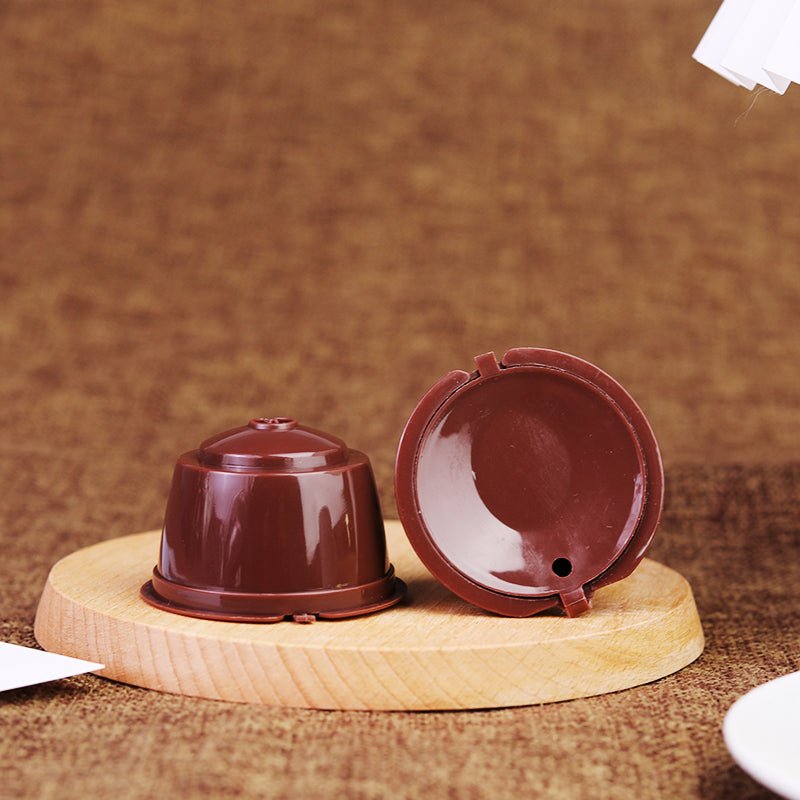 Комплект 3 броя капсули за многократно ползване съвместими с Dolce Gusto + лъжица и четка - Atron