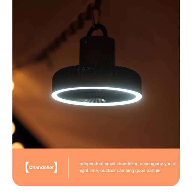 Вентилатор за къмпинг Atron Breezer – LED осветление и батерия 10000 mAh