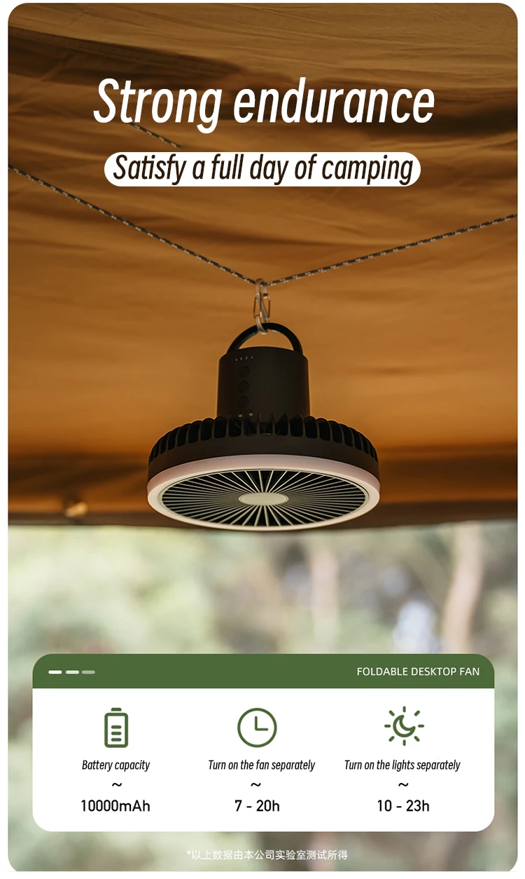 Таванен вентилатор Atron Chill – лесен за окачване в палатки или кемпери