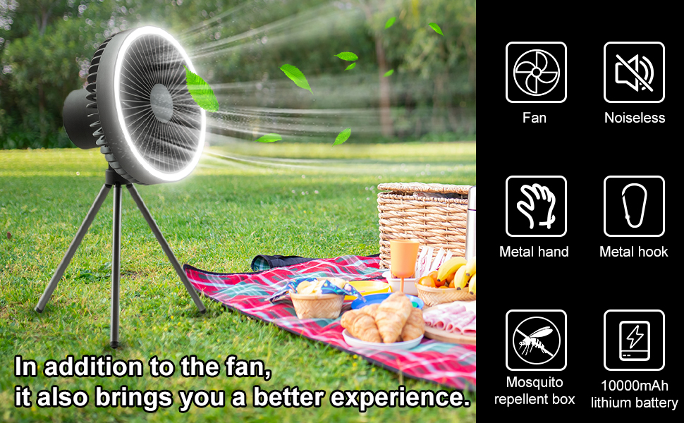 Вентилатор на тавана Atron Chill – подходящ за кемпери и палатки