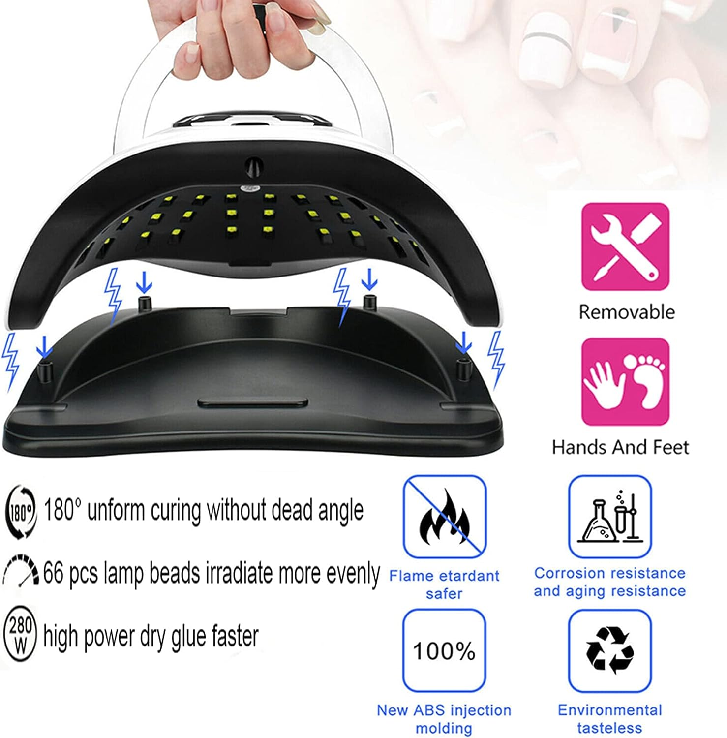лед-лампи-за-нокти-Sun-X11-Max-280W