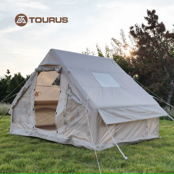 Надуваема палатка Tourus AirCamp X3 – бързо разпъване и лесна употреба