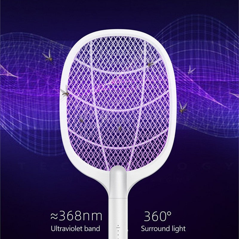 Електрическа мухобойка против комари с UV светлина 368nm и 360-градусово осветление, привлечени насекоми