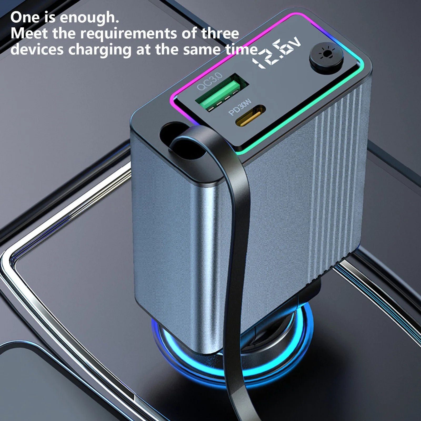зарядно за телефон за кола за iPhone Android 12-24V
