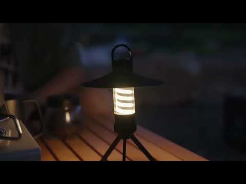 Преносима LED лампа за къмпинг Atron Camp 3в1, Батерия 2000mAh, Фенер, 3 режима, Стойка трипод