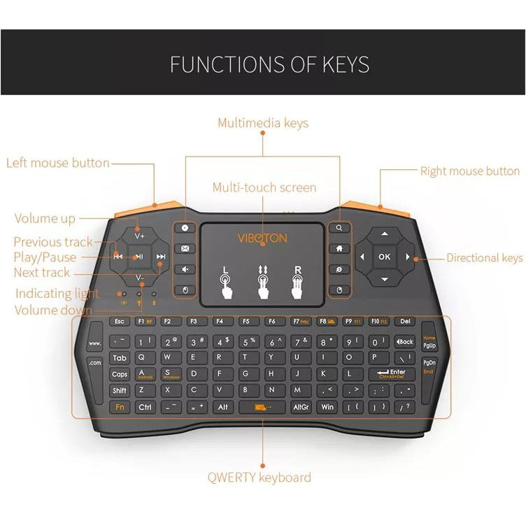 клавиатура и мишка за смарт телевизор - Atron I8 Plus