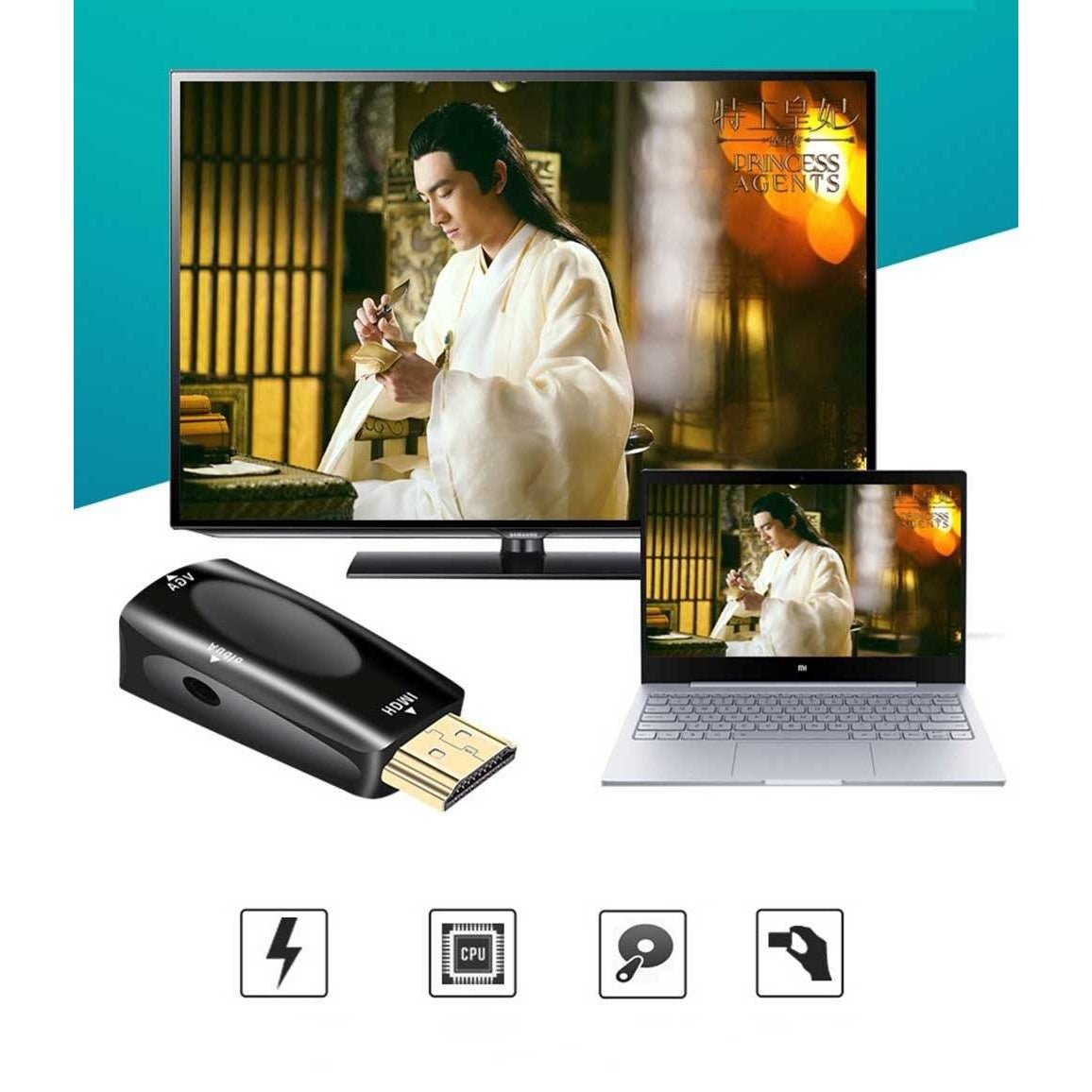 hdmi adapter for vga - Atron