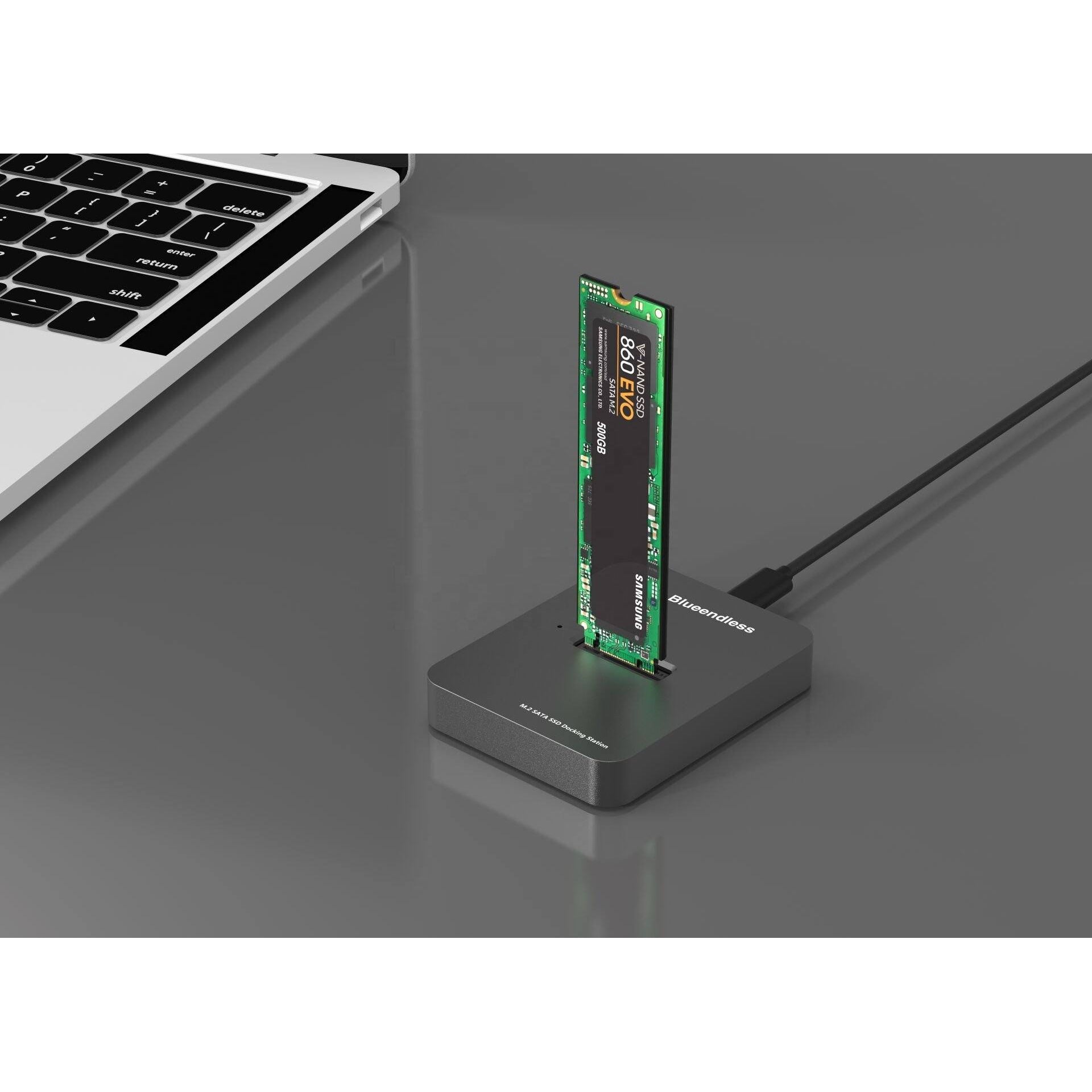 Алуминиева докинг станция M.2 SATA SSD, USB 3.1 към SATA - Atron SD01