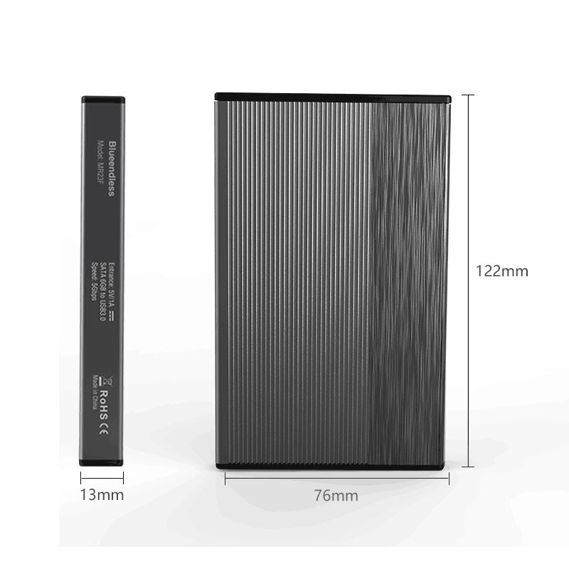 Алуминиева външна кутия за хард диск, 2.5 инча, USB 3.0/SATA, Atron BS - MR23G - Atron