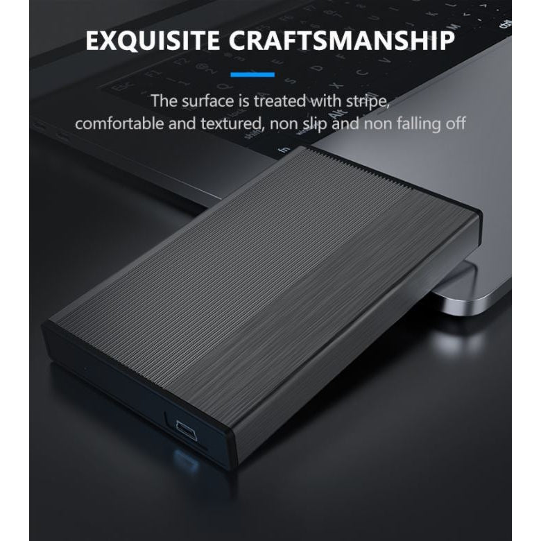 Алуминиева външна кутия за хард диск, 2.5 инча, USB 3.0/SATA, Atron BS - MR23G - Atron