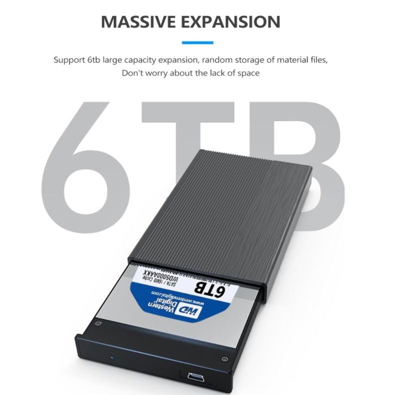 Алуминиева външна кутия за хард диск, 2.5 инча, USB 3.0/SATA, Atron BS - MR23G - Atron