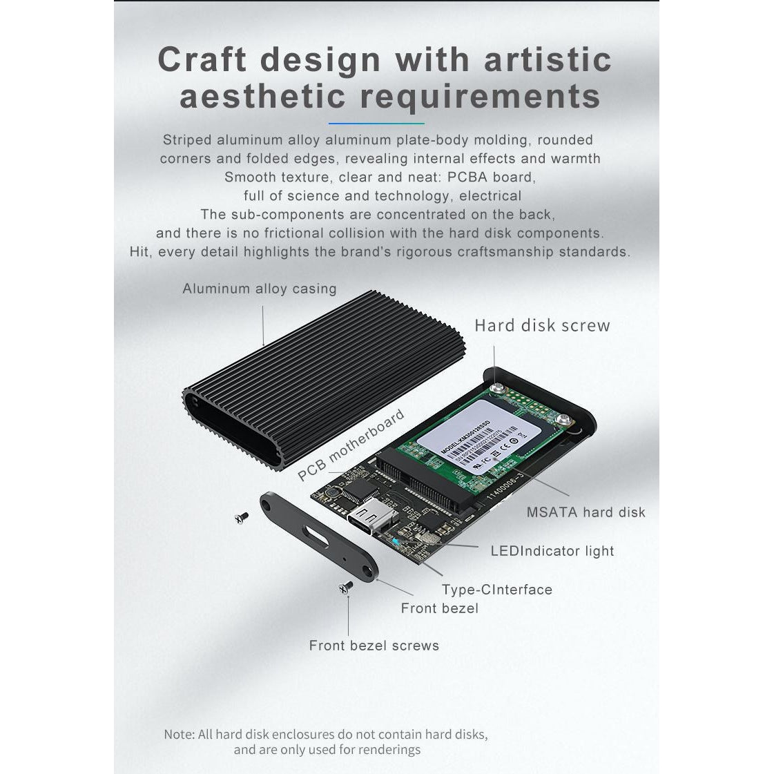 mSata Enclosure - Atron M3T