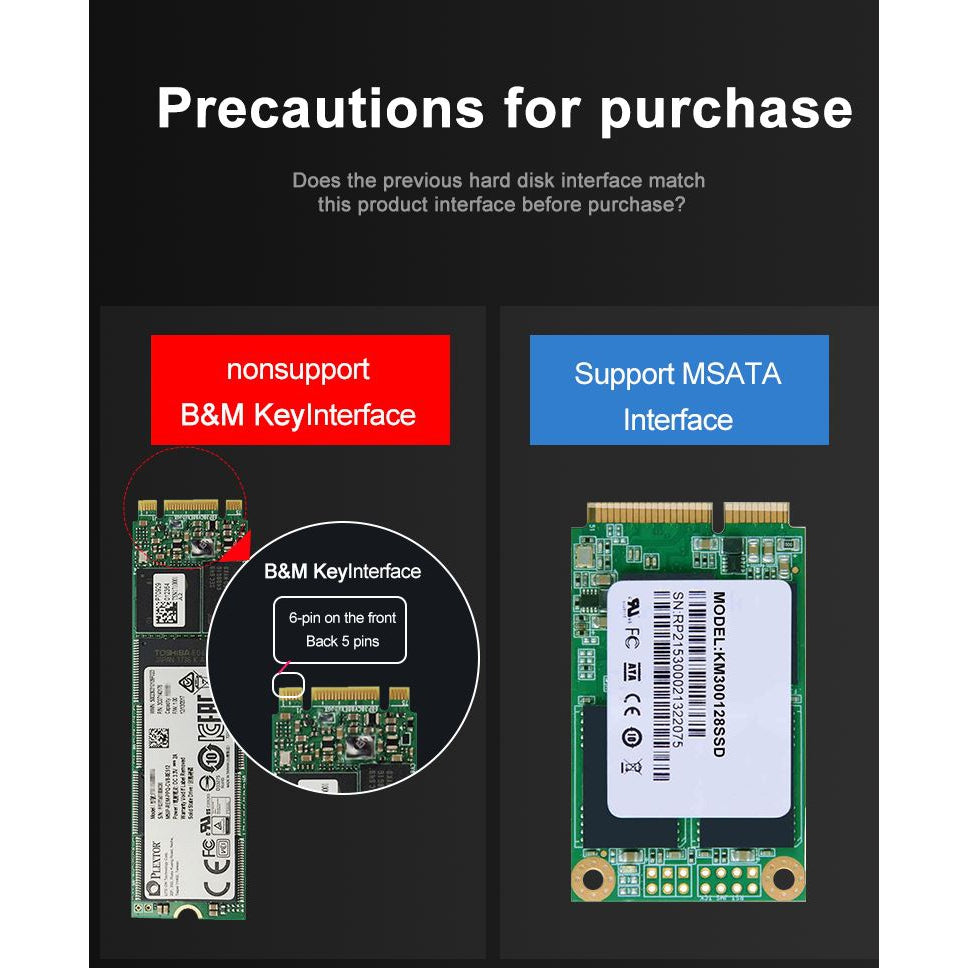 MSATA Enclosure to USB 3.1 SSD - Атрон