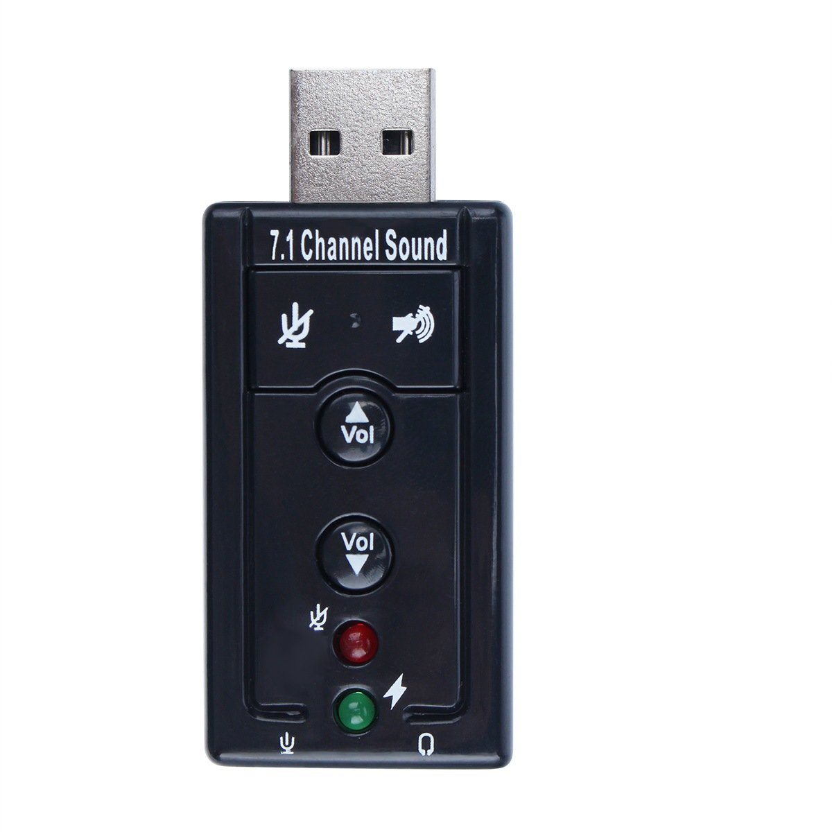 Аудио звукова карта USB 2.0 външна за компютър 3D конвертор 7.1 - Atron