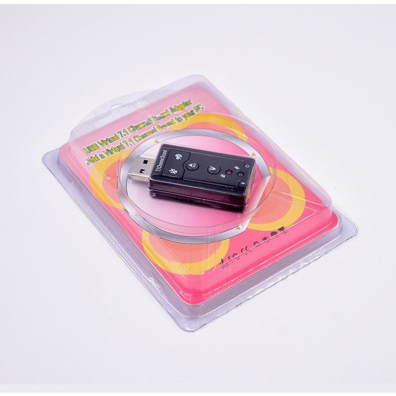 Аудио звукова карта USB 2.0 външна за компютър 3D конвертор 7.1 - Atron
