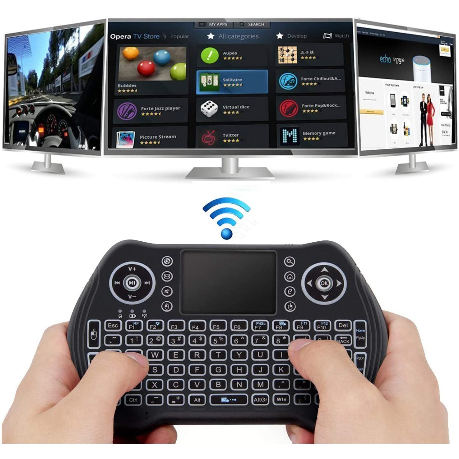 безжична клавиатура за смарт телевизори - Atron T10