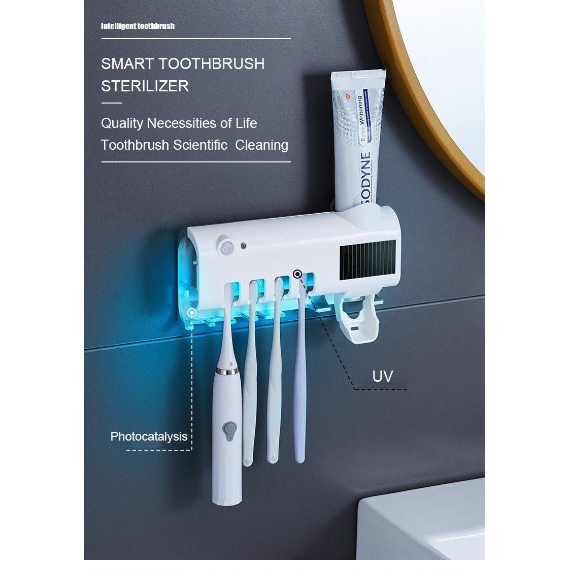 диспенсър за паста за зъби с подгряващ държач - Atron