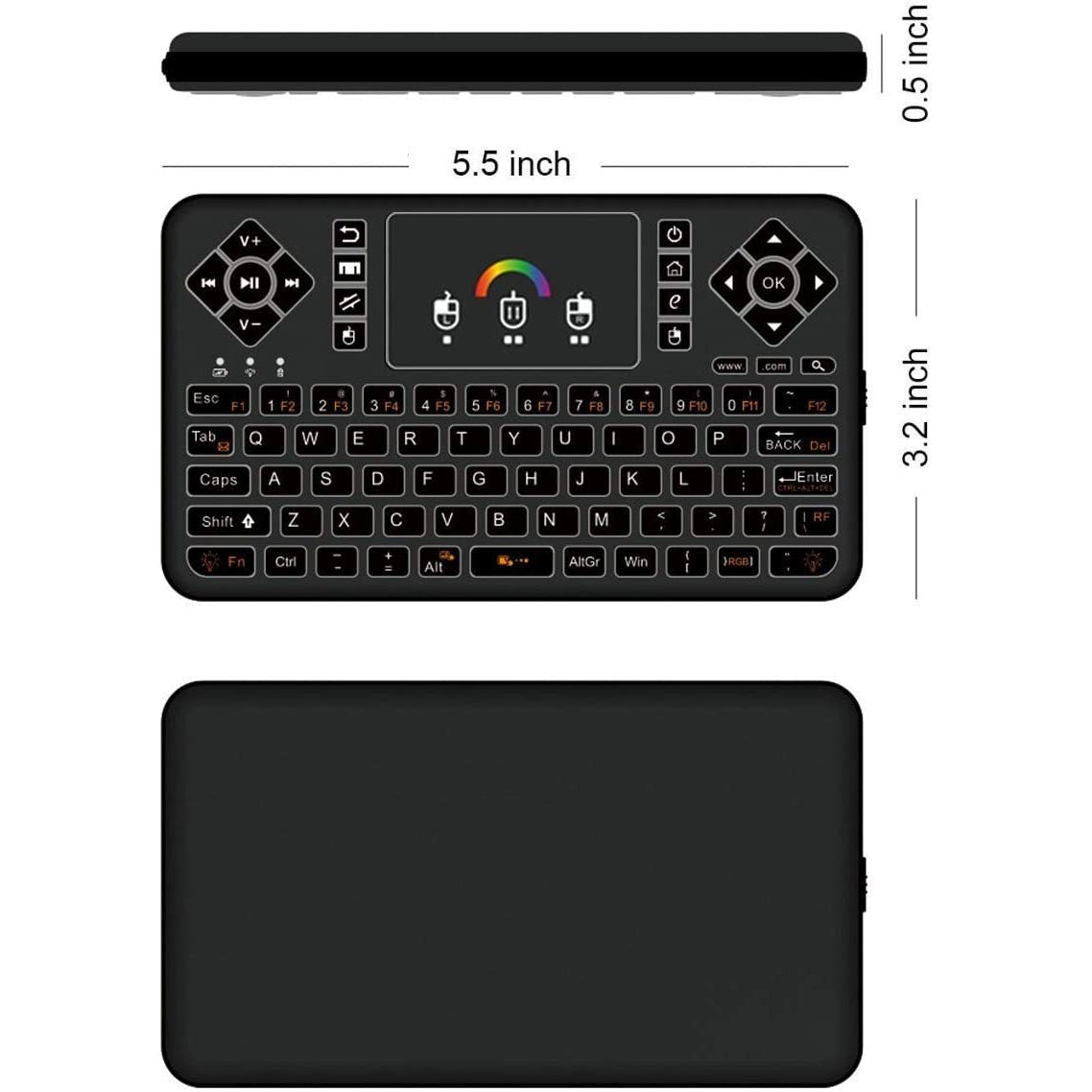 безжична клавиатура за телевизор цена - Atron Q9