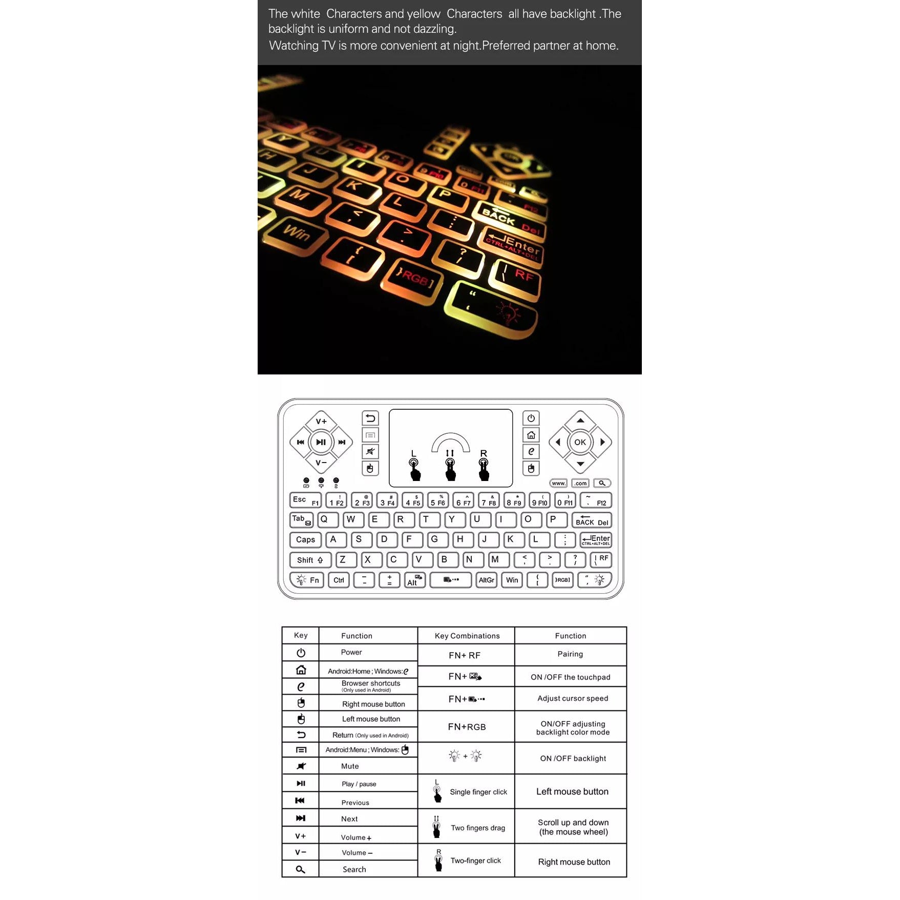 wi fi клавиатура за смарт телевизор - Atron Q9