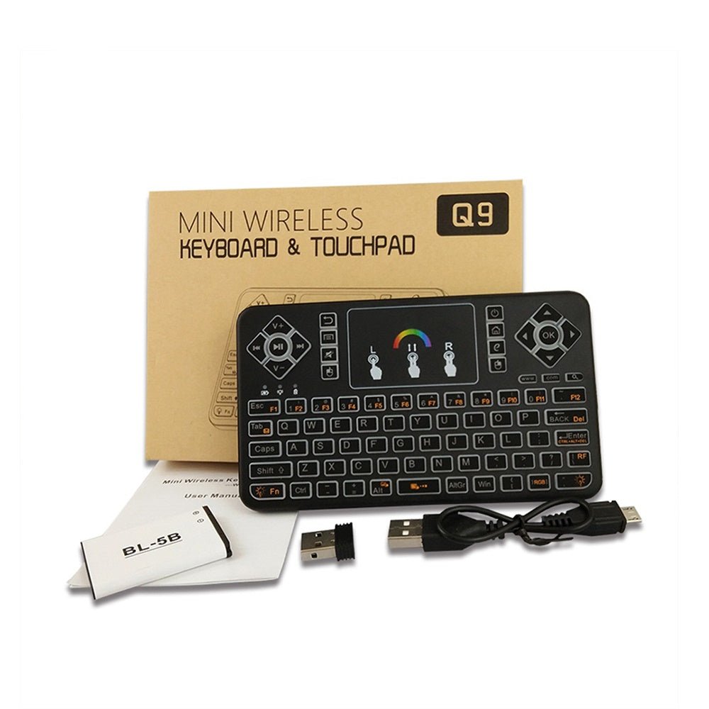 безжична мишка и клавиатура за телевизор - Atron Q9