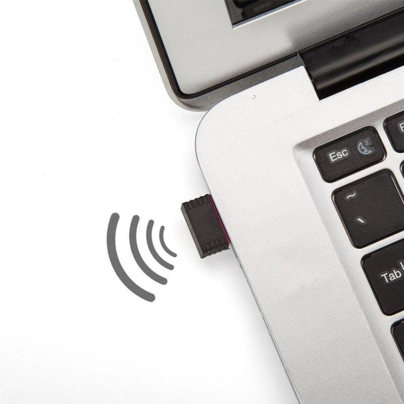 Мини WiFi адаптер 150Mbps 2.4 GHz 802.11 a/b/g/n стандарти за лаптопи, Notebook, PC компютри Wireless USB Adapter - Atron