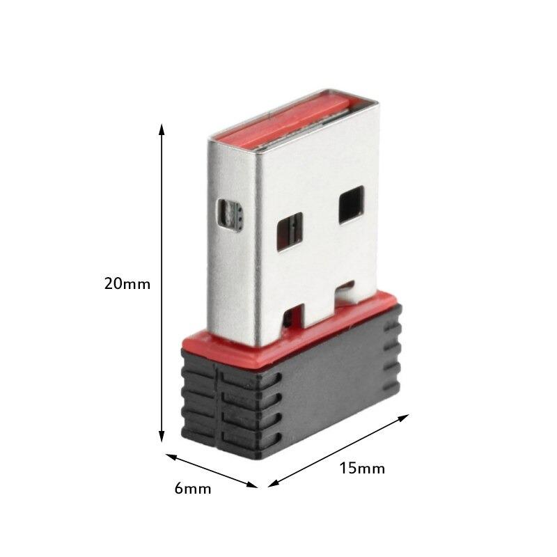 Мини WiFi адаптер 150Mbps 2.4 GHz 802.11 a/b/g/n стандарти за лаптопи, Notebook, PC компютри Wireless USB Adapter - Atron
