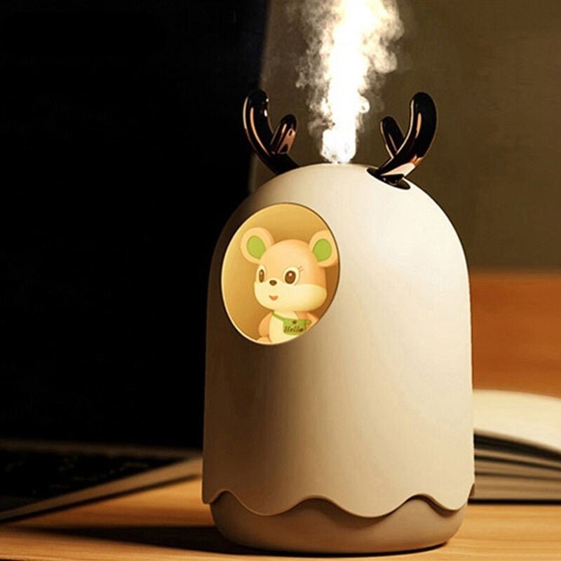 Ултразвуков овлажнител за въздух 300ml, Светещ арома дифузер - Atron 601 - Atron