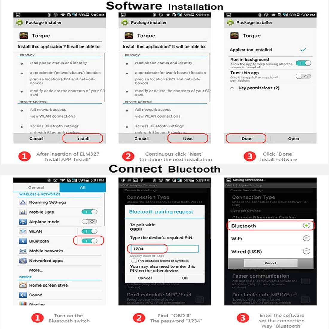 elm327 obd2 bluetooth - Atron