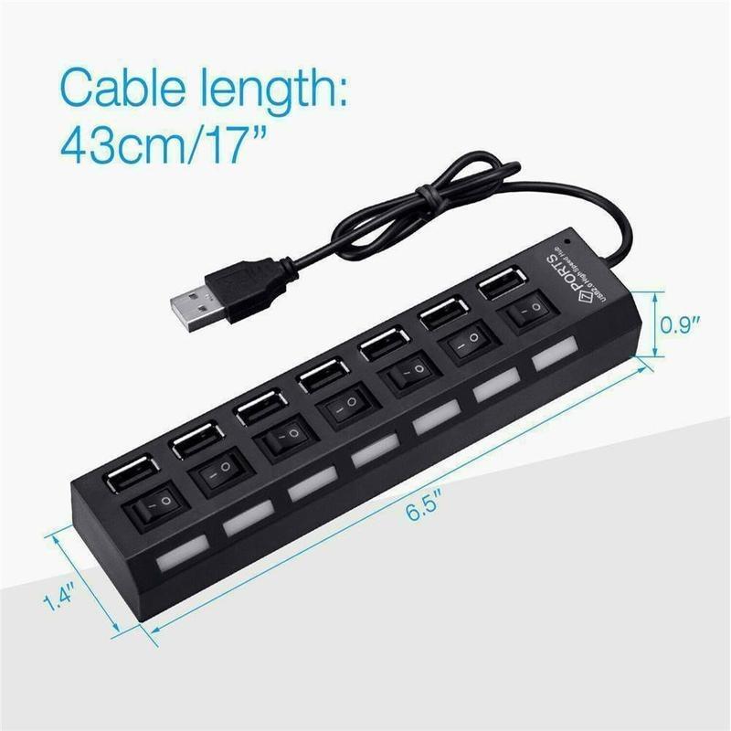 7 порта usb разклонотел - Atron