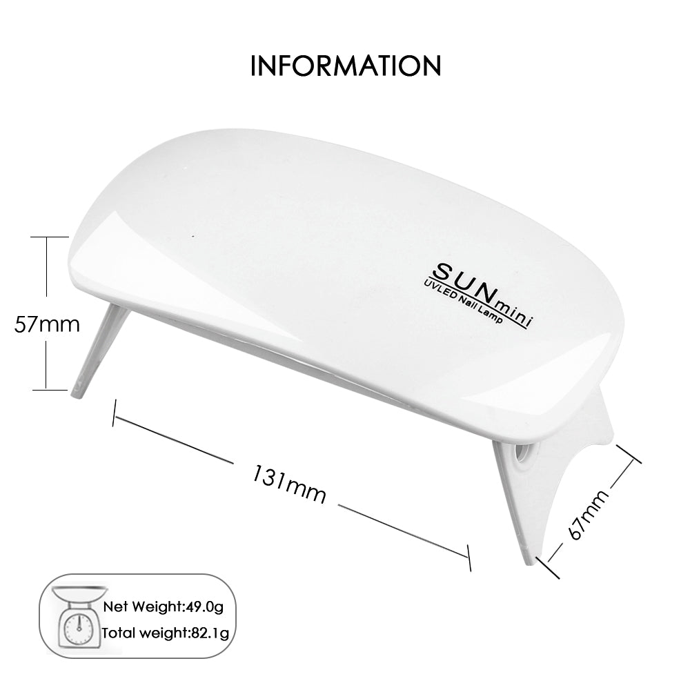 UV/LED лампа за маникюр и педикюр Sun Mini, Мощност 6W - Atron