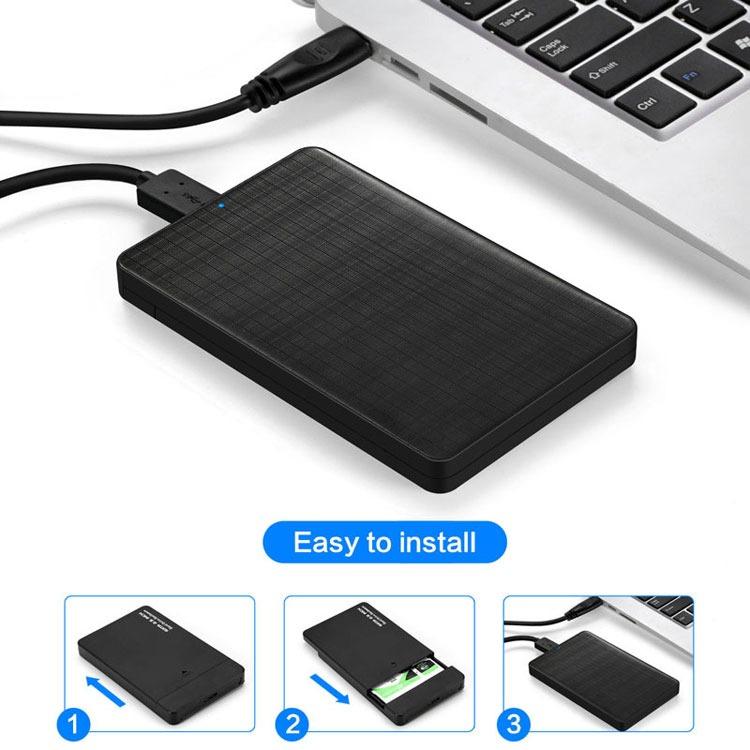 Външна кутия за хард диск/SSD, протектор за твърд диск 2.5 инча, USB 3.1 към SATA, HDD/SSD Case - Atron