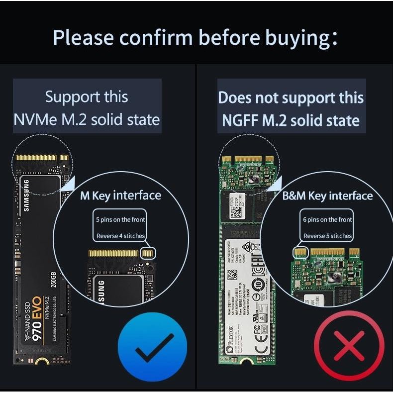 Външна кутия за M.2 диск/SSD USB3.1 Type C to M.2 NVMe PCIE, Алуминиева, Atron PC280A - Atron