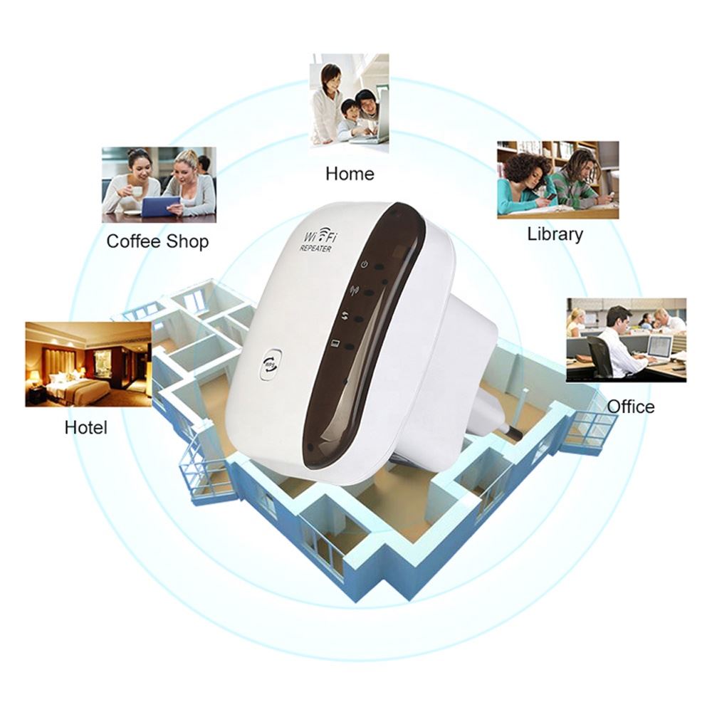 Удължител на сигнала WiFi Repeater 300Mbps репитер рутер повторител - Atron